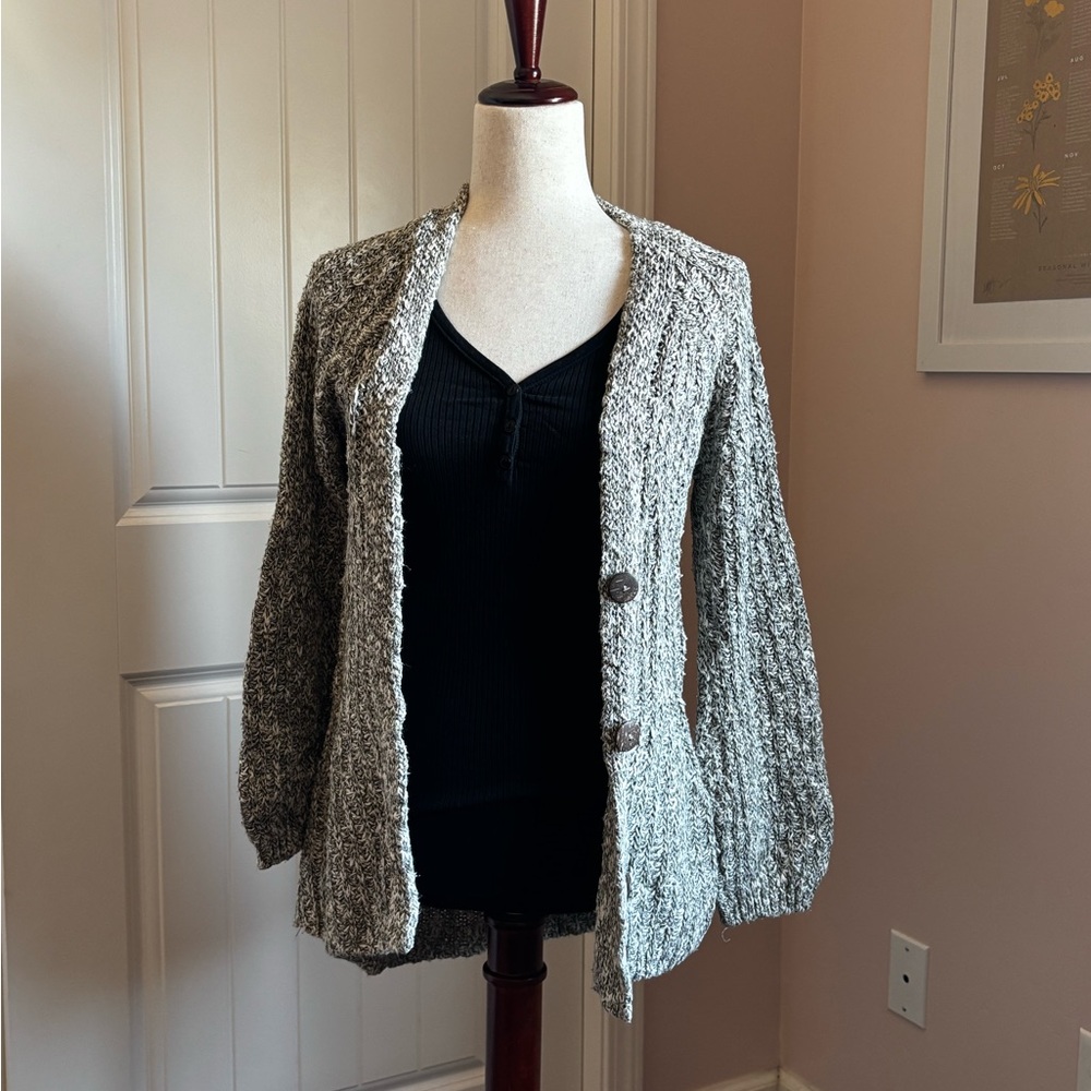 Angel Of The North Textured Gray Cardigan